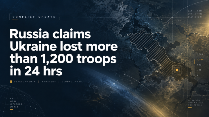 Russia claims Ukraine lost more than 1,200 troops in 24 hrs