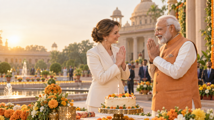 PM greets Modi on birthday