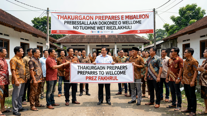 Thakurgaon prepares to welcome Prez Fakhrul