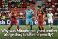Why was Mbappe not given another chance to take the penalty?