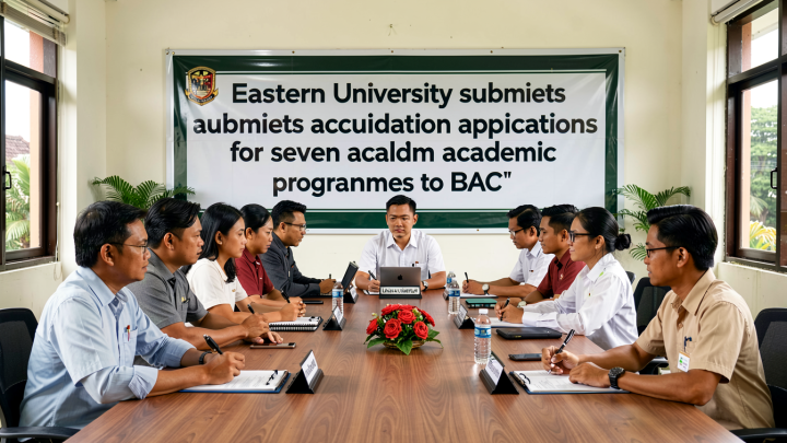 Eastern University submits accreditation applications for seven academic programmes to BAC