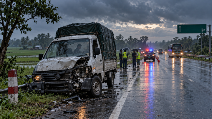 Covered van driver killed on Dhaka-Aricha highway crash