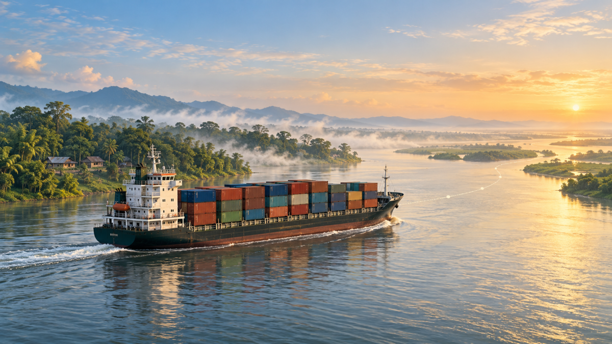 Cargo vessel heads from Assam to Bangladesh after seven decades