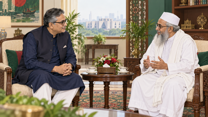 PM’s political aide meets Hefazat amir