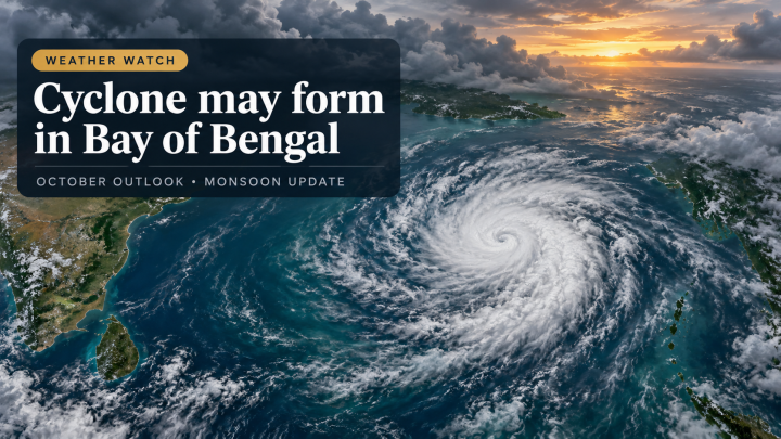 Cyclone may form in Bay of Bengal in Oct