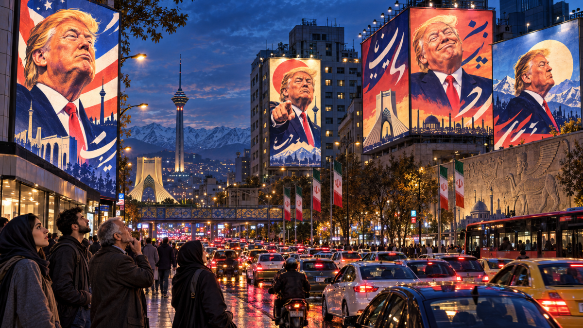 Satirical Trump billboards cover Tehran