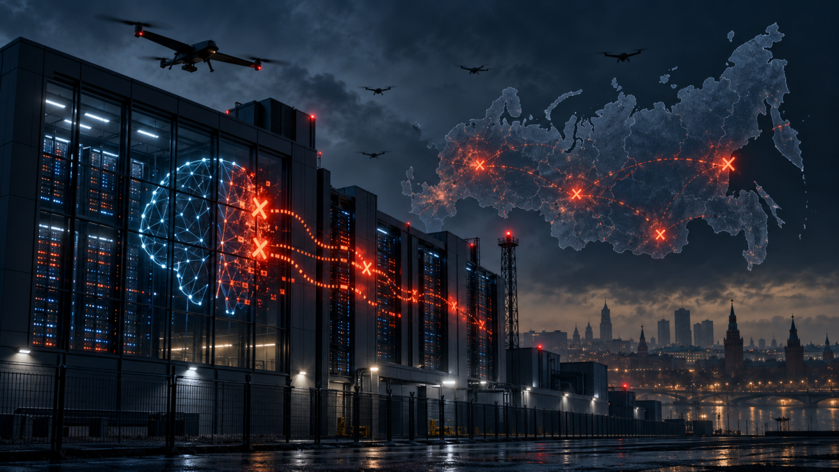 Drone attacks disrupt AI services across Russia