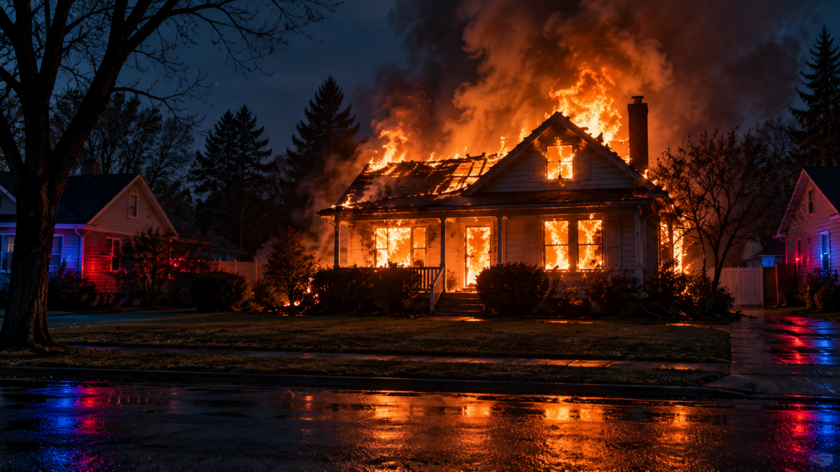 House of man accused of attempting to rape child set on fire