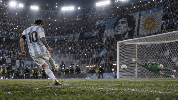 Messi’s penalty in his final match