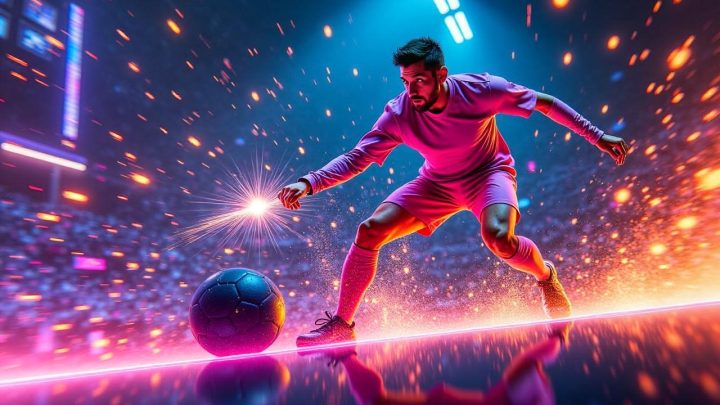Messi splitting the atoms of his game