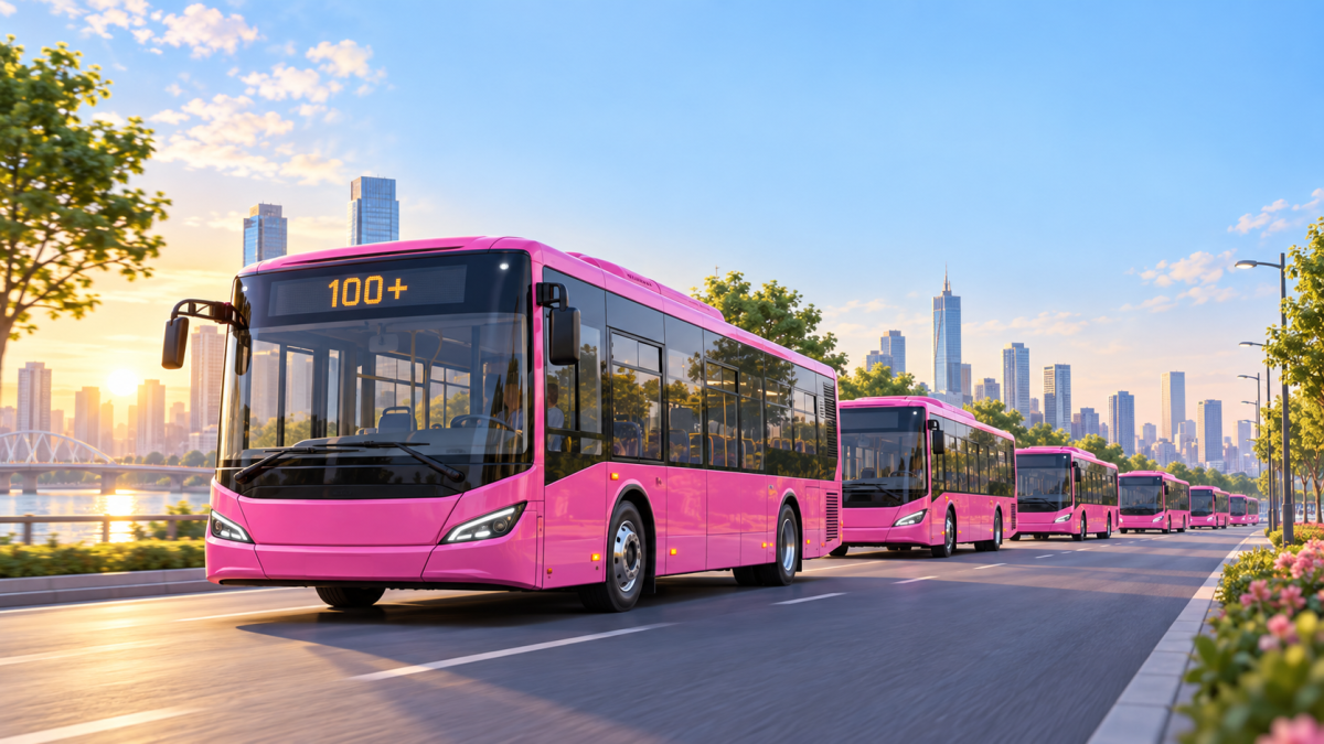100 more pink buses to be launched soon