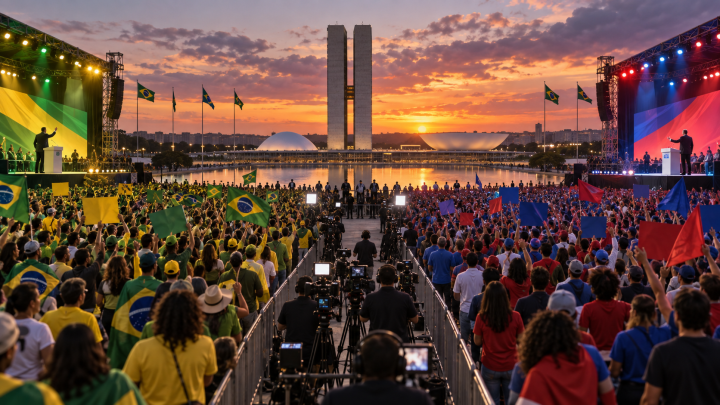 Brazil campaign enters final week with rival rallies